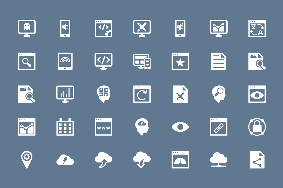 150+ Online Marketing Icons preview 2