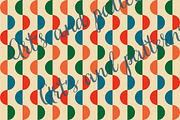 60s Retro Pattern with Semicircles, a Pattern Graphic by Art's and patterns (Thumbnail 2 of 2)