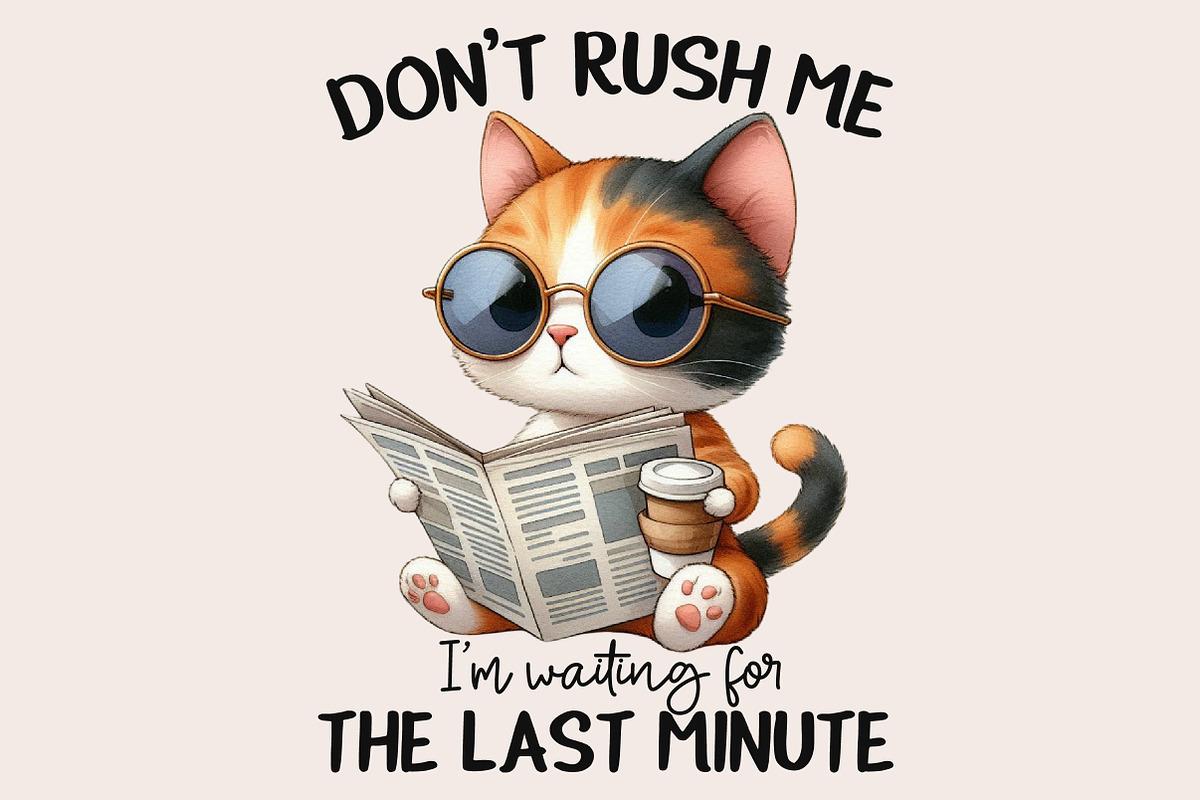 Funny Cat Sarcastic Sassy Bundle Png, an Illustration by Designworld (Photo 4 of 11)