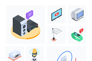 Animated Communications Icon Set