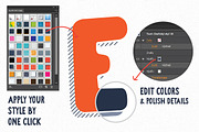 Instant Letter Effect Pack, a Layer Style Add-On by Vitek Graphic (Thumbnail 2 of 6)