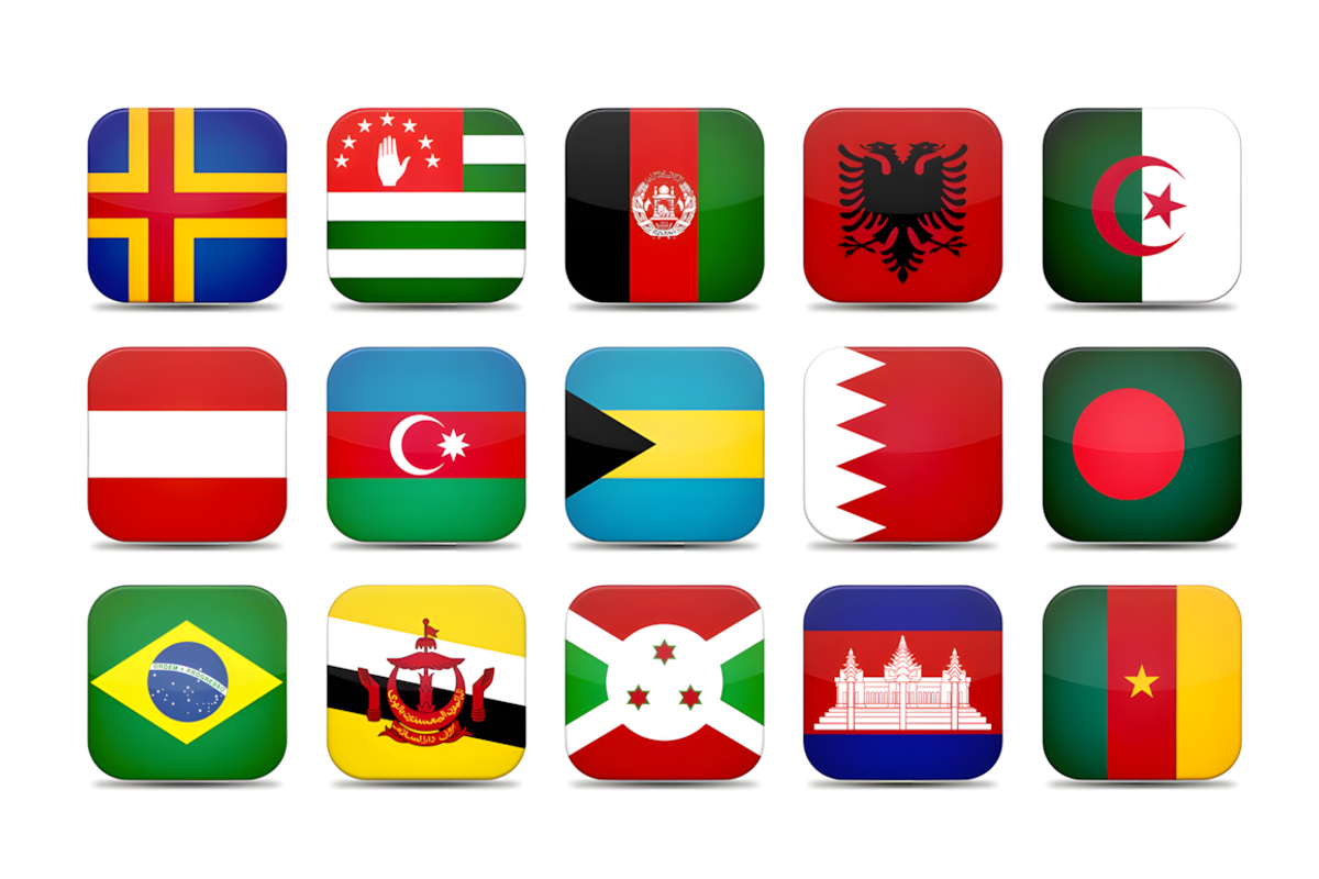 Rounded Flags (275 Flags), a Solid Icon by alpercakici (Photo 3 of 4)