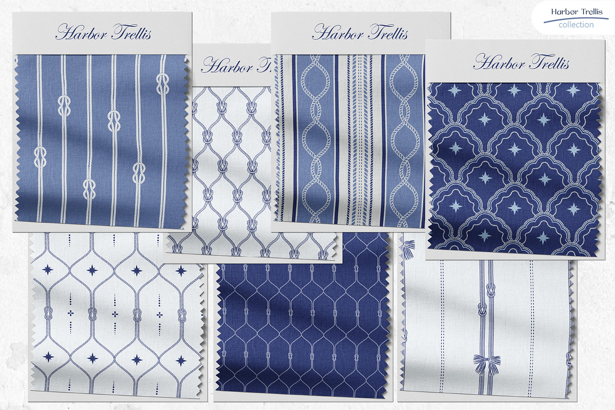Harbor Trellis - Nautical Patterns, a Pattern Graphic by InaCorart (Photo 4 of 11)
