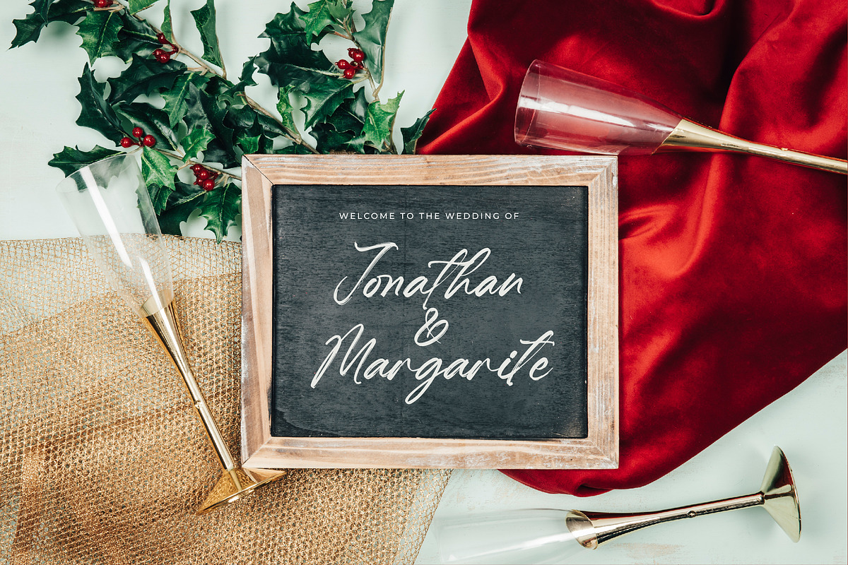 Hugetta Amphals Elegant Brush Font, a Script Font by Letterena Studios Script (Photo 5 of 15)