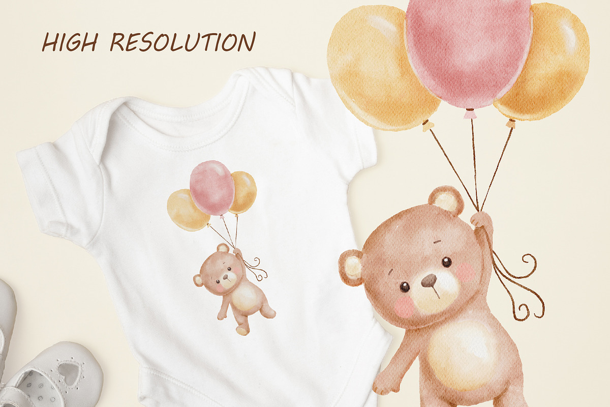 Hello baby - cute collection, an Animal Illustration by ElenaPlatovaArt (Photo 4 of 11)