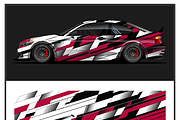Vivid Racing Car Wrap Design, an Object Illustration by CarWrap design (Thumbnail 1 of 3)