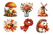 Burnt Orange Autumn Clipart, an Illustration by Daily.Designs (Thumbnail 5 of 5)
