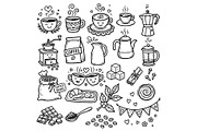 Cute doodle cartoon coffee shop, a Food Illustration by Voodz_shop (Thumbnail 1 of 3)