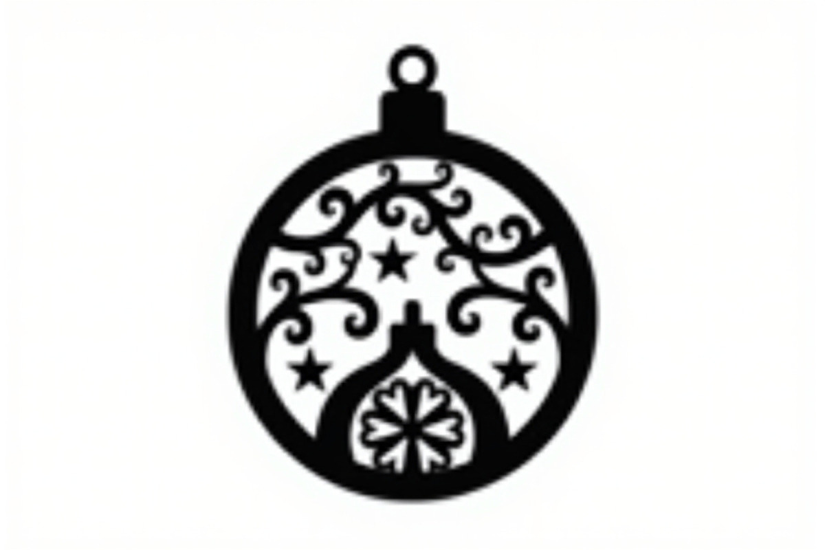 Christmas Laser Cut Ornament Bundle, a Graphic by musafir_fashion (Photo 6 of 14)