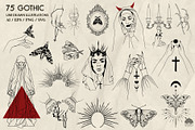 Gothic Line Art + Procreate, an Object Illustration by Skliarova (Thumbnail 6 of 8)