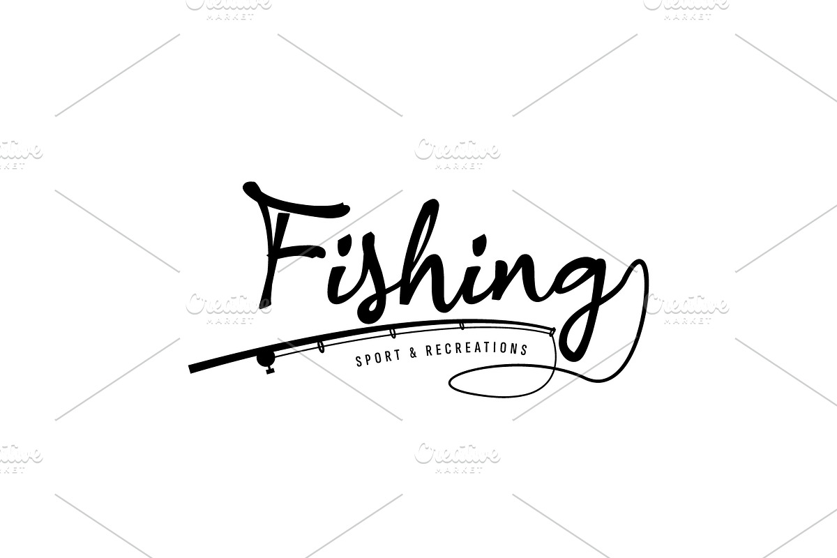 fishing logo illustration, a Branding & Logo Template by Dyn Studio