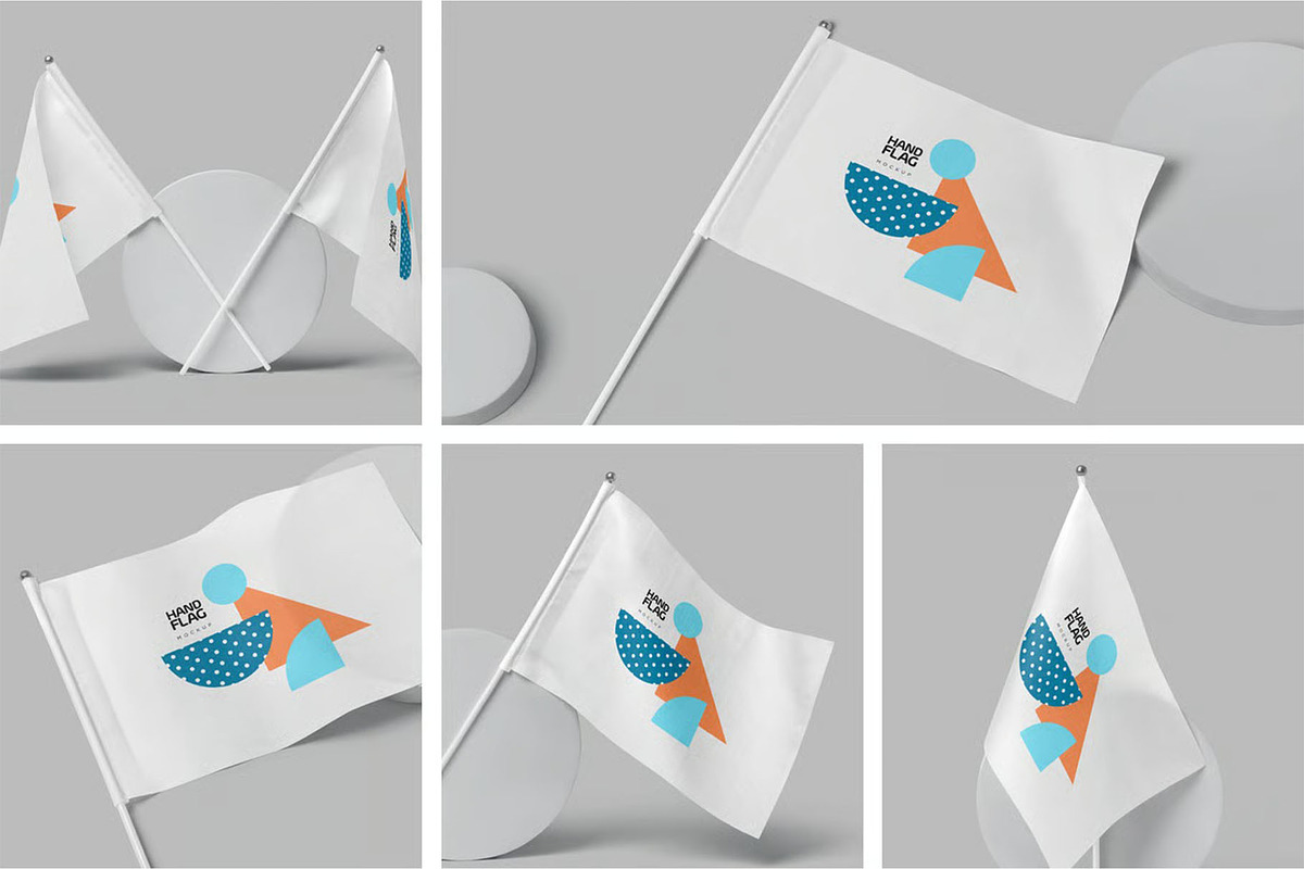 Flag Mockup, an Advertising Mockup by megostudi0 (Photo 1 of 7)
