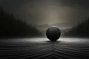 41 Black spheres illustrations, an Object Illustration by Handmadefont (Thumbnail 28 of 41)