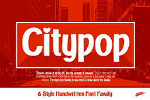 Citypop - Handwritten Font Family
