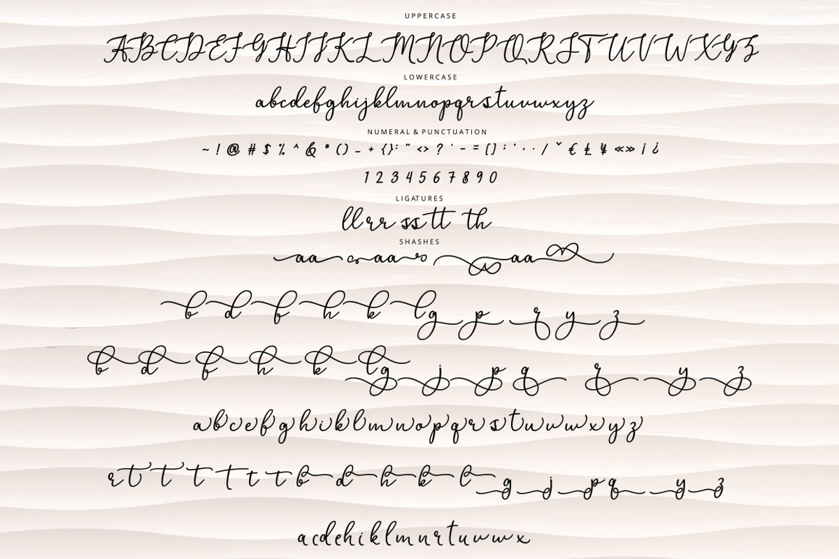 Marshella Script Font, a Script Font by Cut Story (Photo 9 of 10)