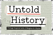 Untold History - Typewriter Font, a Serif Font by Arterfak Project (Thumbnail 2 of 13)