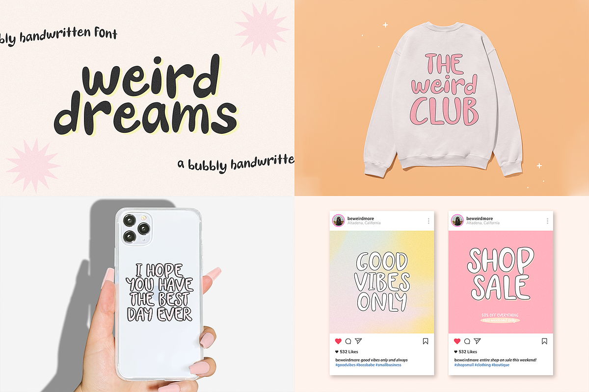 Bubbly Retro Font Bundle, a Handwritten Font by KA Designs (Photo 8 of 10)