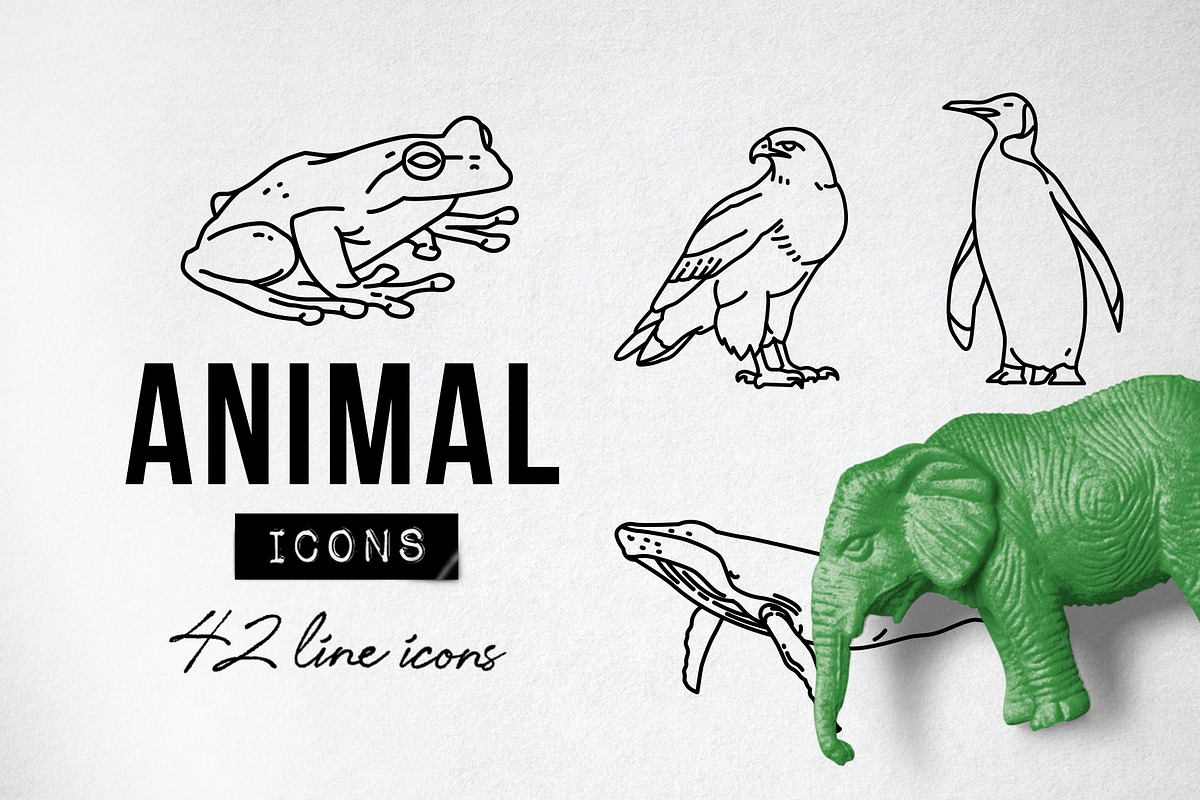 Wild Animal Icons Pack, an Outline Icon by Hatch Design Workshop (Photo 1 of 10)