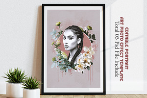 Portrait Art Photo Effect Template, an Action Add-On by Photoshop Action