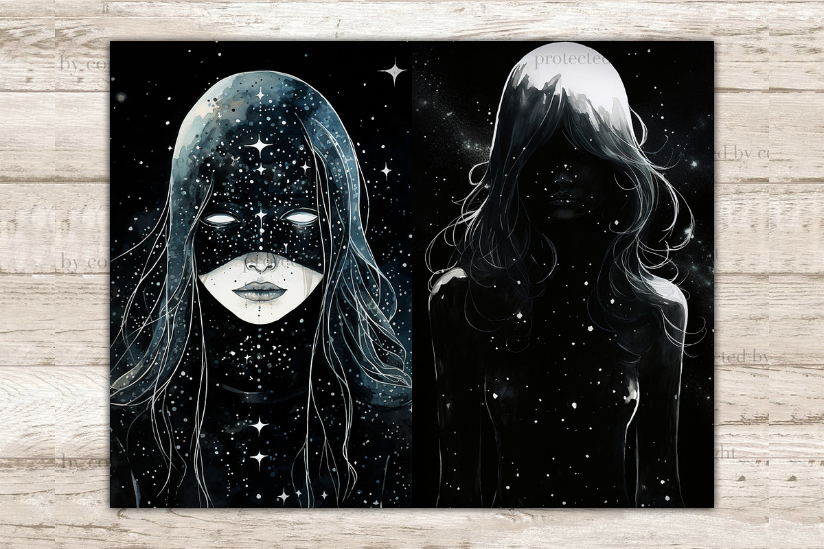 Among The Stars Junk Journal Pages, a Person Illustration by GlamArtZhanna (Photo 5 of 9)