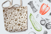 Hand drawn vegetables and fruit, a Decorative Illustration by Ulafant (Thumbnail 12 of 25)