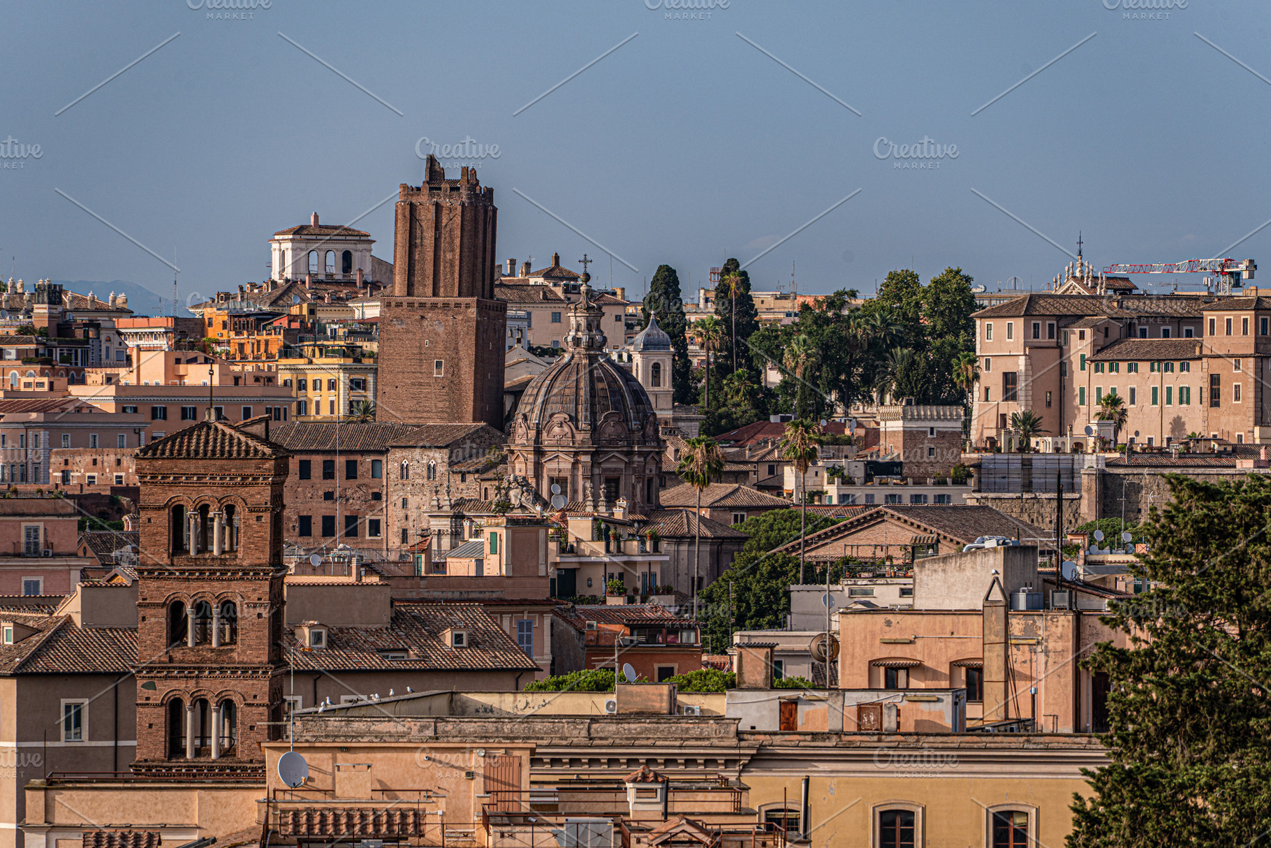 View from the Giardino degli Aranci to historical part of Mediev, an Architecture Photo by Anna Bogush