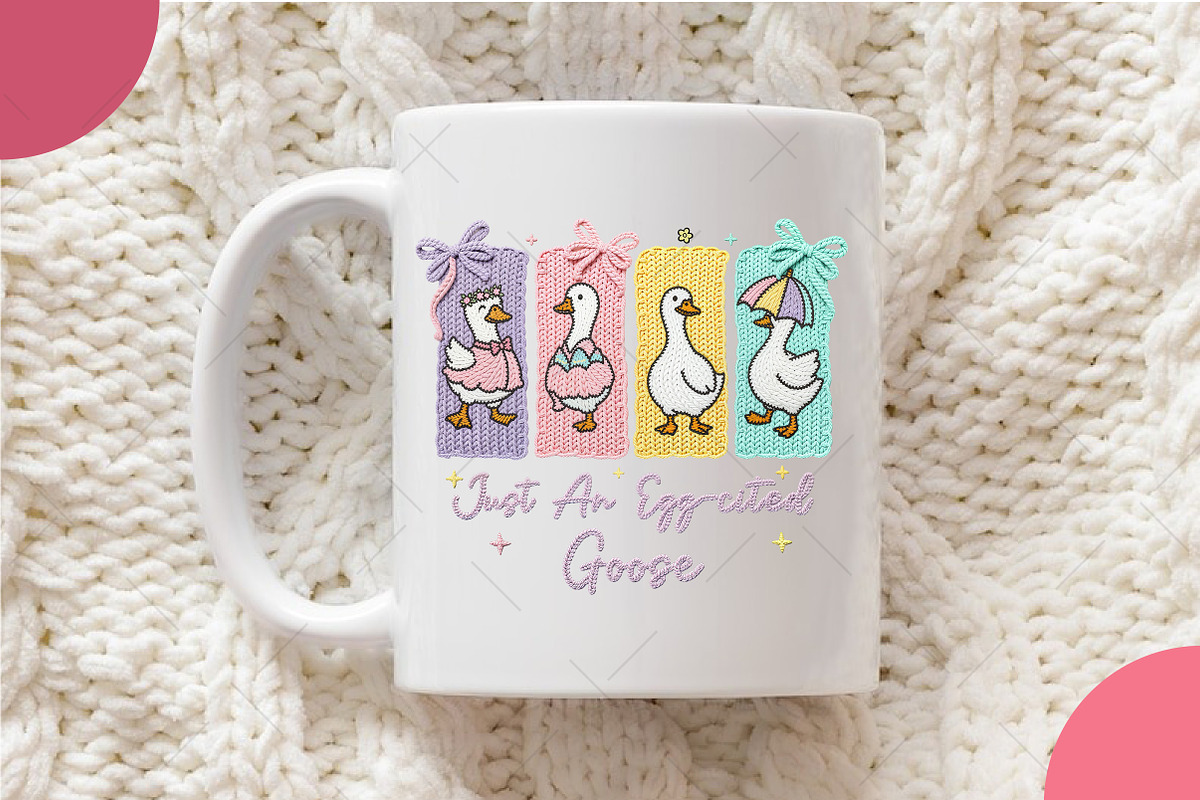 Crochet Just a Girl Egg-cited Goose, an Illustration by OK Design (Photo 5 of 6)