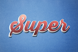 Vintage Comic Text Effects