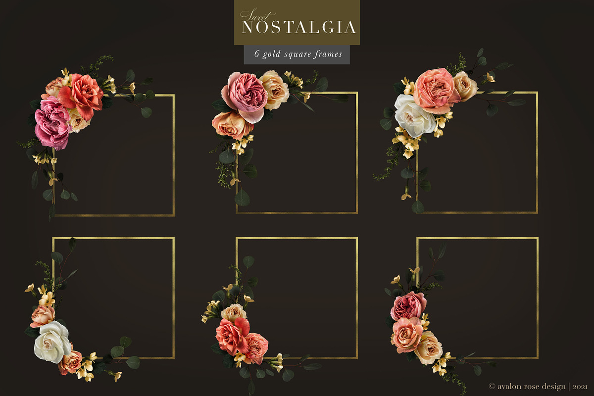 Nostalgia Rose Floral Clip Art, an Object Graphic by Eclectic Anthology (Photo 11 of 14)