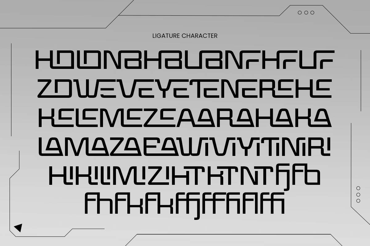 Weight - Modern Technology Font, a Sans Serif Font by TokoPress (Photo 13 of 13)