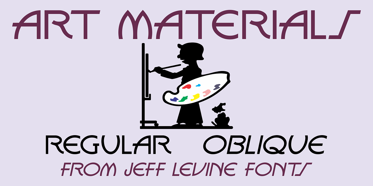 Art Materials JNL, a Font by Jeff Levine Fonts (Photo 1 of 5)