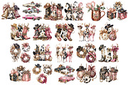 Watercolor Western Christmas Clipart, a Seasonal Illustration by InkyQueenArt (Thumbnail 4 of 5)