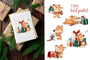 Corgi and Christmas, an Animal Illustration by sheincar (Thumbnail 3 of 3)
