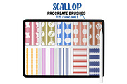 Scallop Pattern Procreate Brushes, a Brush Add-On by Brush Lab (Thumbnail 6 of 9)