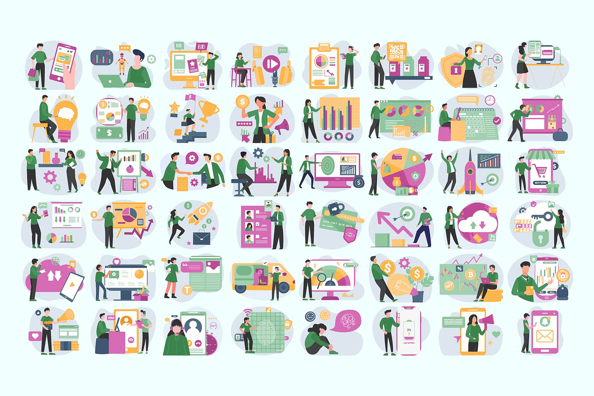 Creative Business Loopy Vectors., an Illustration by Vector Portal (Photo 4 of 5)