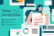 New Analitiks - Illustration Pack, a Finance Illustration by Craftrick (Thumbnail 1 of 7)