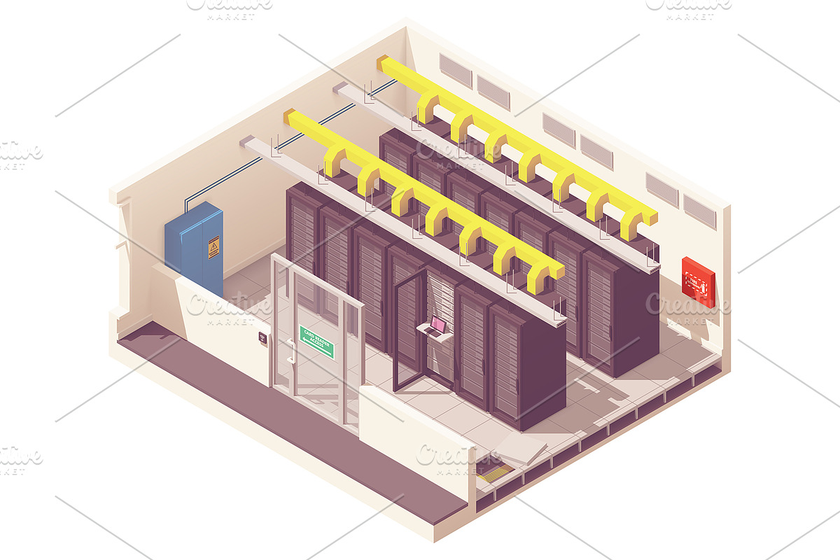 Vector isometric office interiors, a Work Illustration by tele52 (Photo 14 of 17)