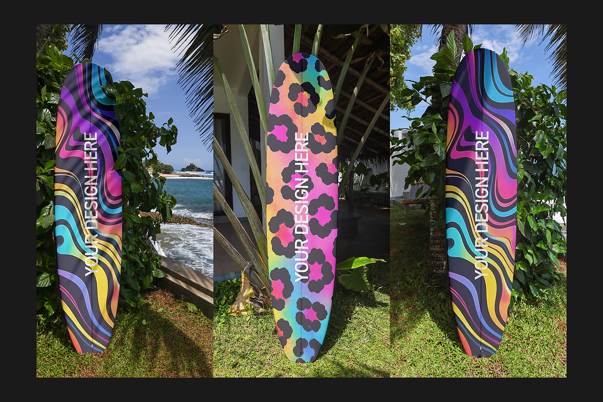 Surfboard Mockup Set, a Merchandise Mockup by Freeman Studio (Photo 11 of 16)