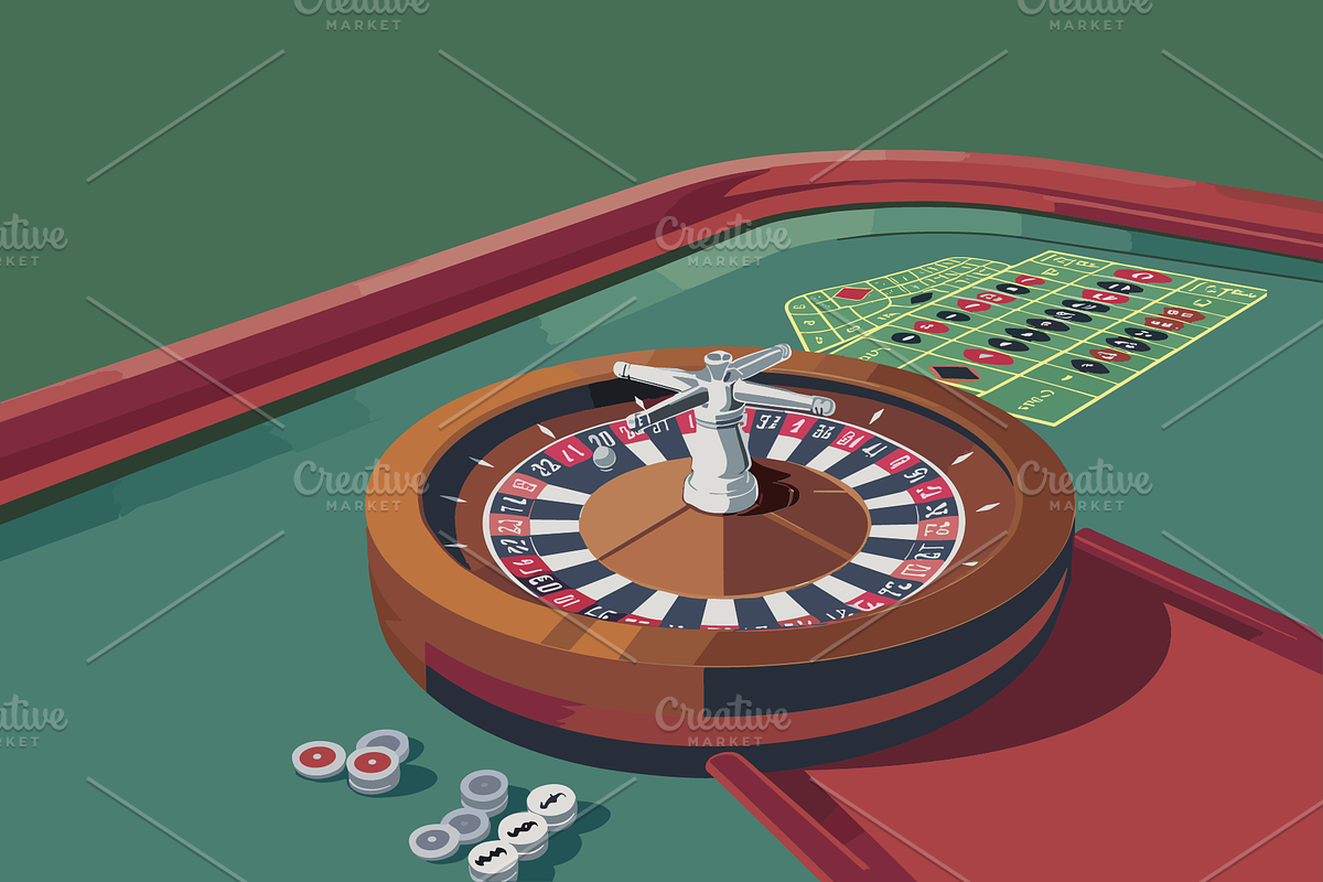 Casino Game and Gambling Illustrated, an Illustration by billpaxton.next (Photo 4 of 22)