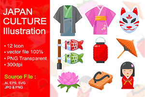 Japan Culture Illustration Icon Pack
