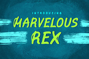 Marvelous Rex ǀ 4 Fonts, a Sans Serif Font by Pilcrowd (Thumbnail 1 of 5)