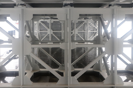 Massive metal structure under the bridge, a Nature Photo by Textures & Backgrounds