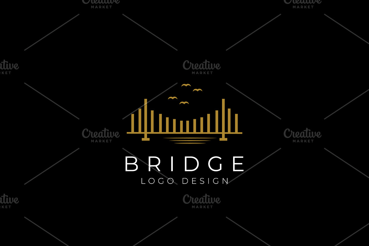 Minimalist Bridge Logo Design