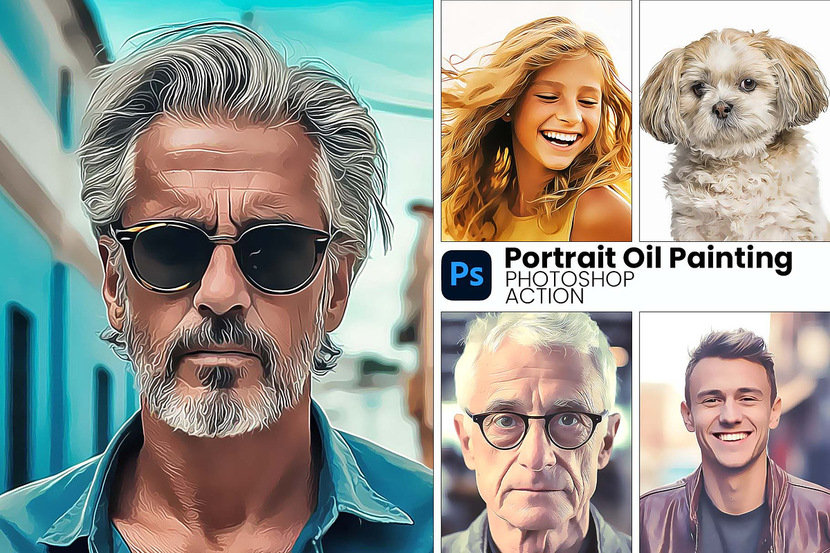Portrait 0il Painting Action, an Action Add-On by MRI STUDIO (Photo 1 of 11)