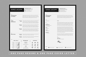 Minimalist Resume Cover Letter