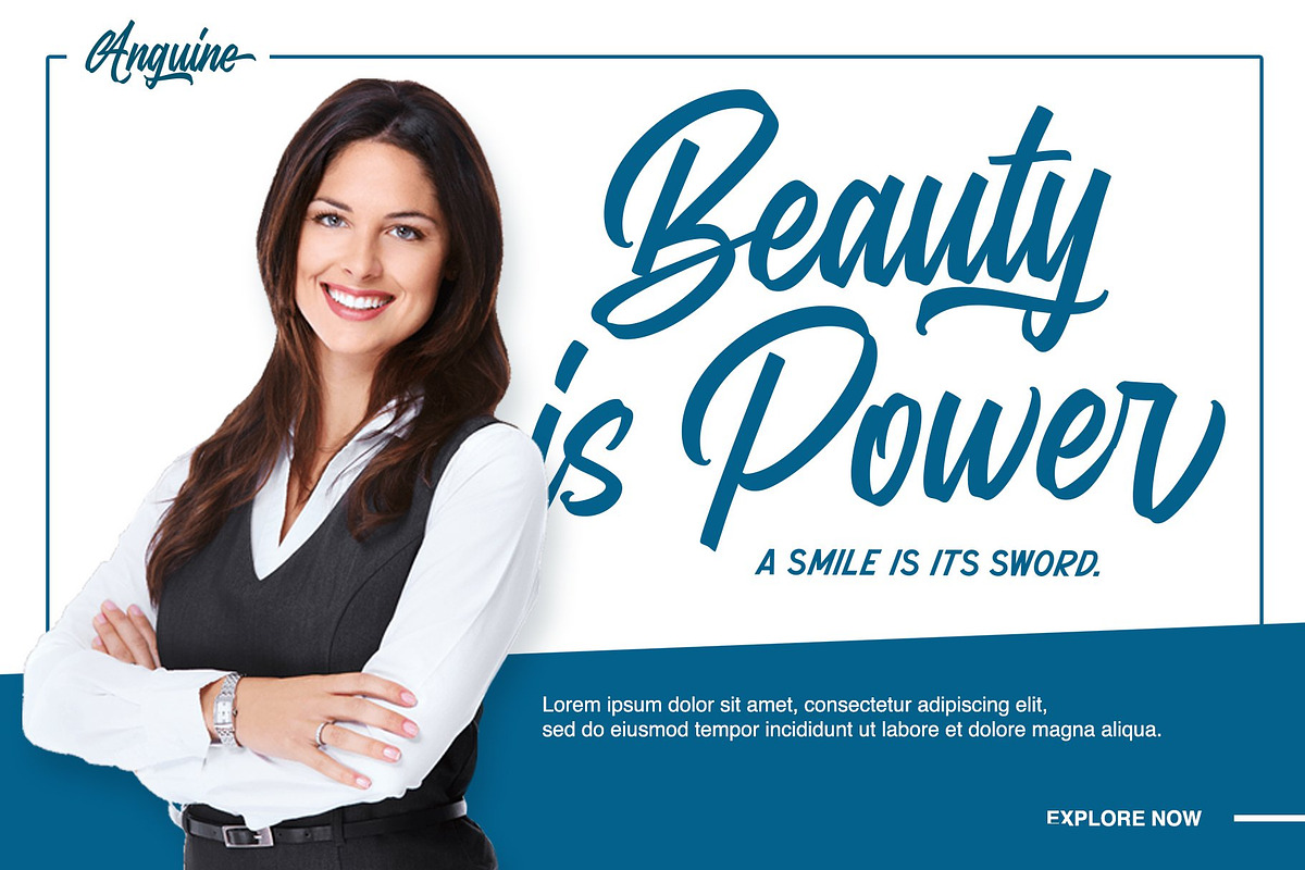 Anguine - Stylish Typeface, a Script Font by GearShift (Photo 10 of 14)