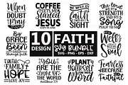 Faith Quotes Svg Bundle. Free Faith, an Illustration by Etcify (Thumbnail 1 of 3)
