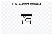 Food Icons Line Illustrations, an Outline Icon by Designfour (Thumbnail 4 of 7)