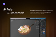 Western & Asian Foods 3D Icon Pack, a Food & Drink 3D Model by Rafiq | YDN (Thumbnail 5 of 6)