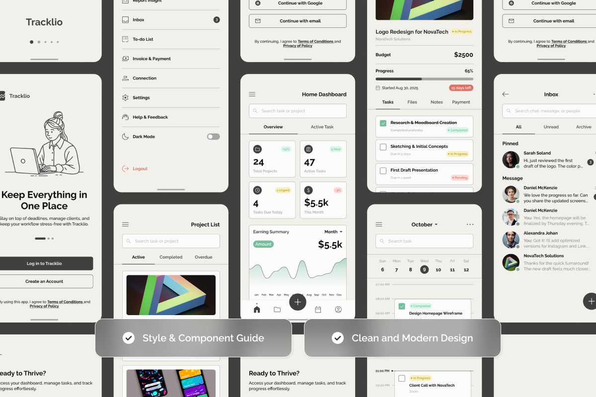 Task & Deadline Tracker Mobile UI preview 4